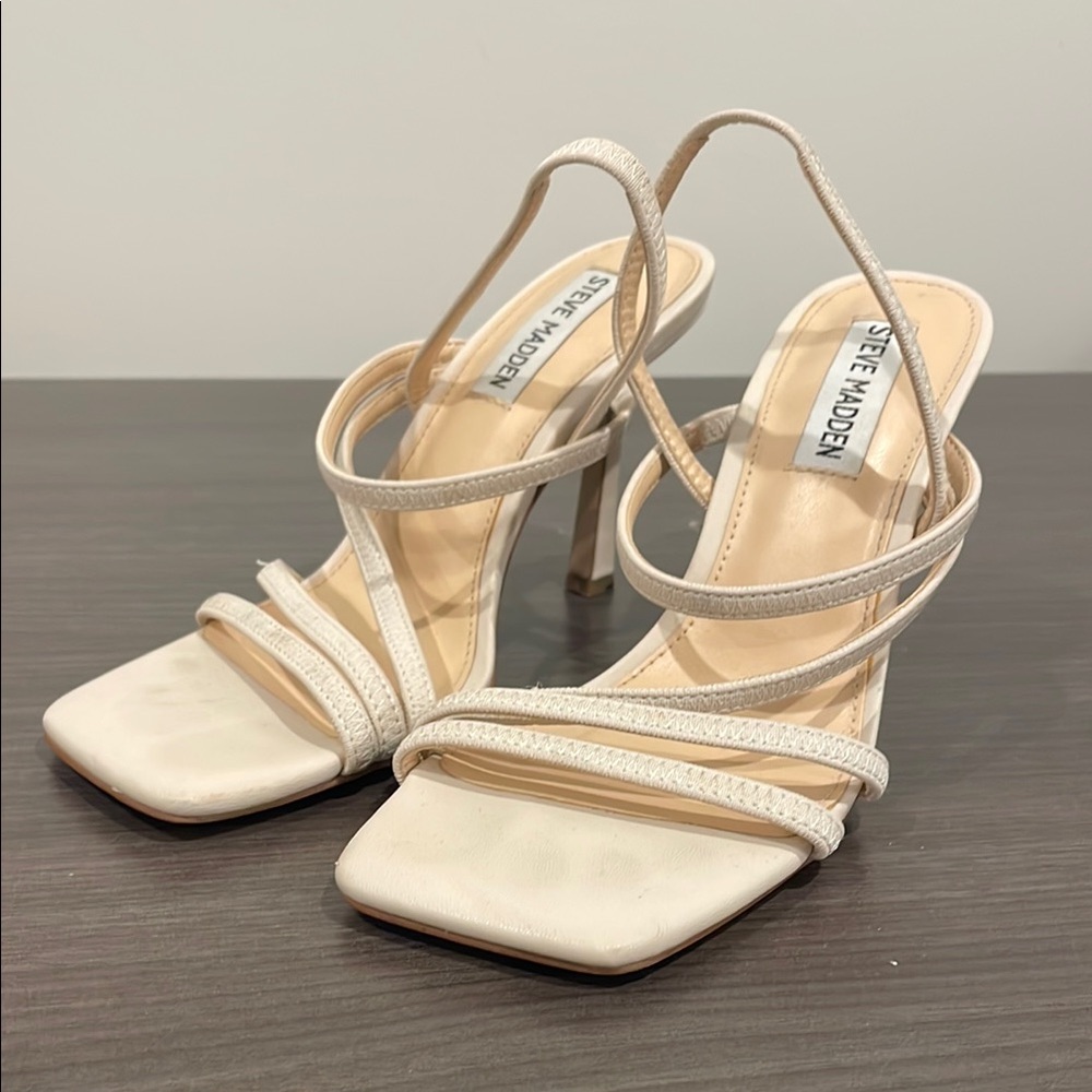 Steve Madden Cream Elegant Heels